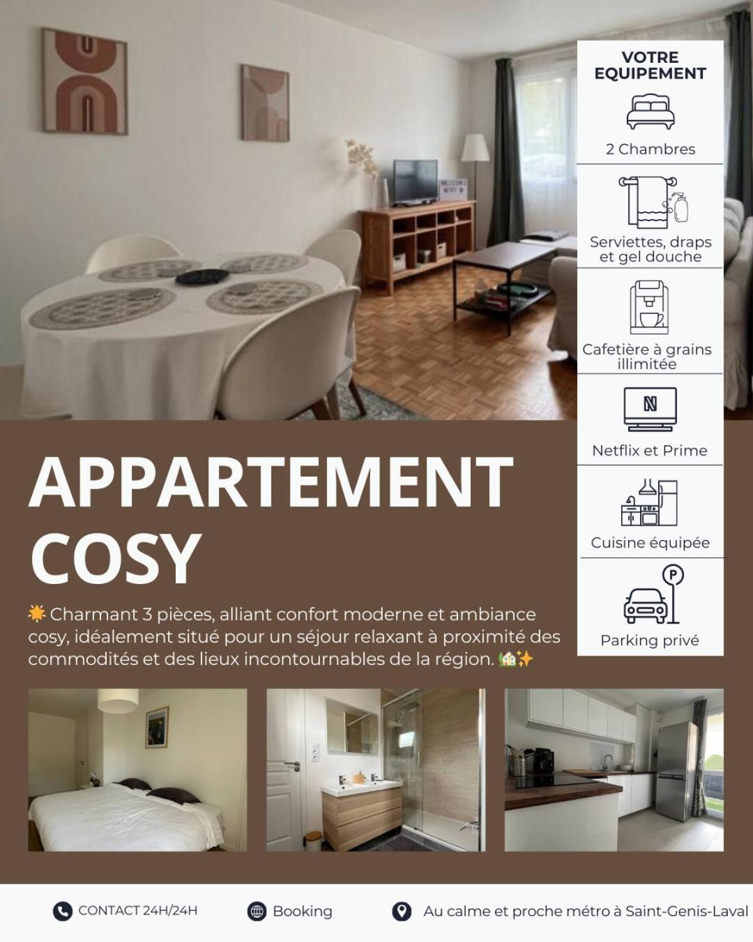 Appartement Cosy Et Confortable Saint-Genis-Laval Extérieur photo